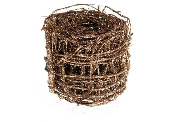 Christmas ornament basket — Stock Photo, Image
