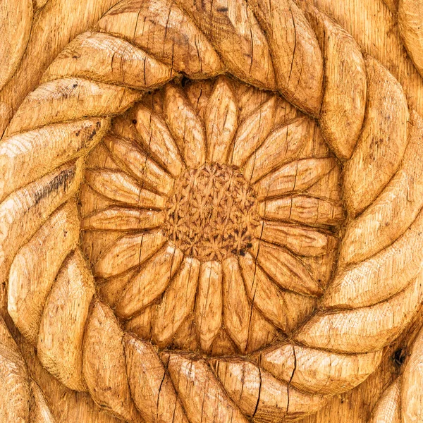 Blomma trä detalj — Stockfoto