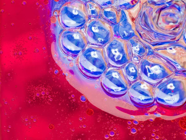 青と赤の泡 — ストック写真