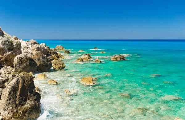 Avali beach, Lefkada — Zdjęcie stockowe