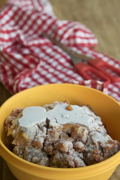 Carne picada congelada en casa — Foto de Stock