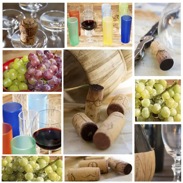 Приготовление и дегустация вина — стоковое фото