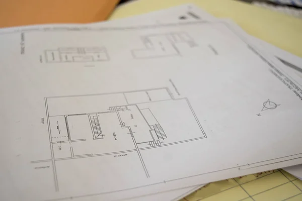 Cadastral map of a garden flat — стоковое фото