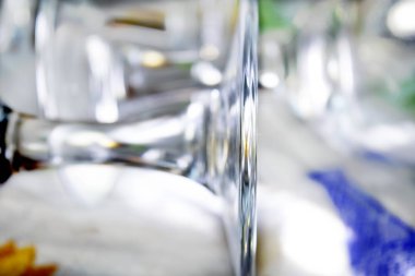 ayrıntı kök ve dairesel bir stemware temeli