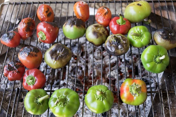 Poivrons et tomates grillés — Photo