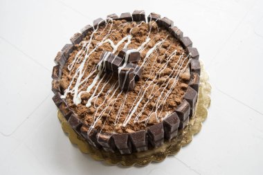 kek kakao ve çikolata fondan