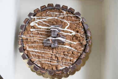 kek kakao ve çikolata fondan