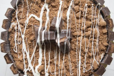 kek kakao ve çikolata fondan