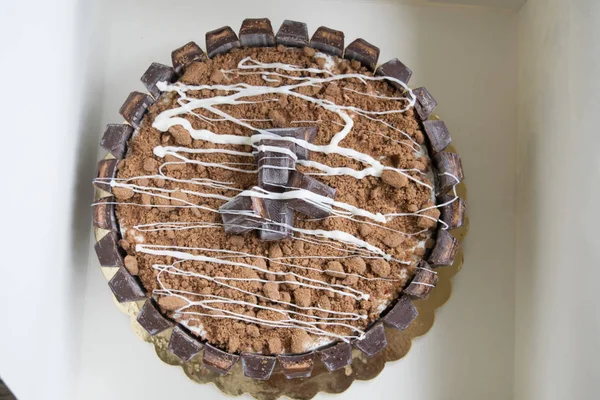 kek kakao ve çikolata fondan