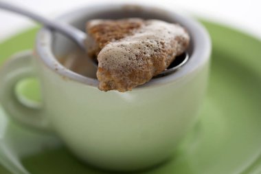 espresso kahve batırılmış kurutulmuş bisküvi