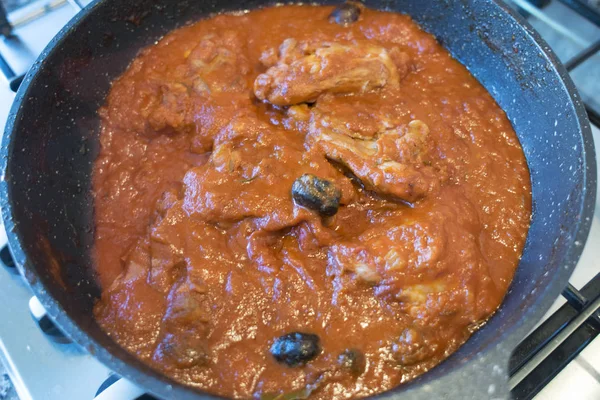 kızarmış tavuk chasseur tavada pişirme