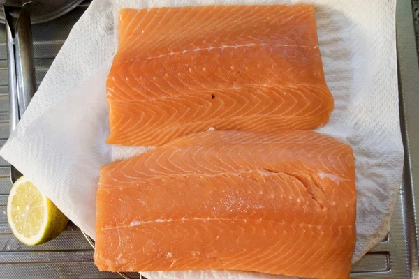 Filetti di salmone selvatico — Foto Stock