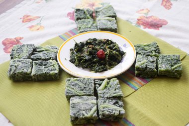 haşlanmış ve sote donmuş hindiba 