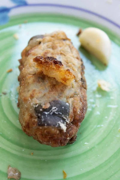 Gebakken aubergine patty — Stockfoto