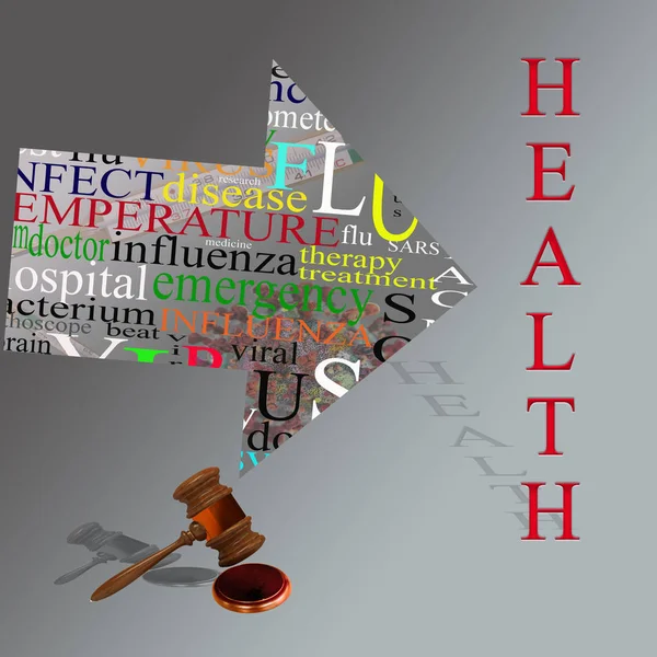 Begrip Gezondheidsrechten Rechtsbescherming — Stockfoto