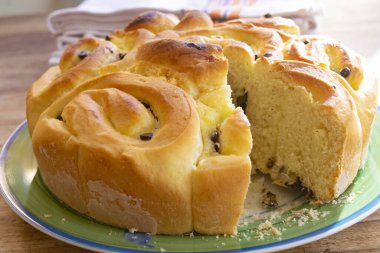 Ev yapımı çikolatalı kek.