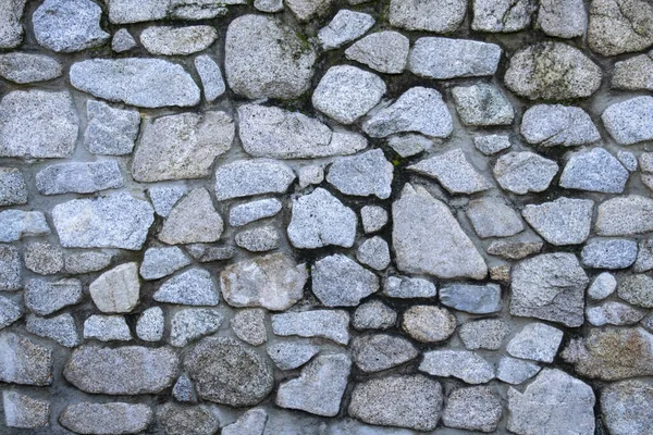 Detalhe Uma Parede Pedra Característica — Fotografia de Stock