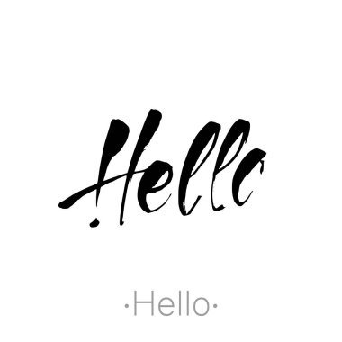 Merhaba handdraw yazı