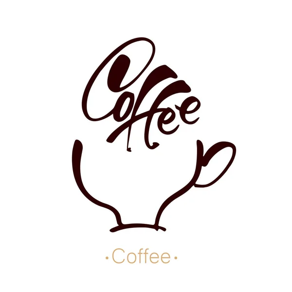 Szablon logo kawy — Wektor stockowy