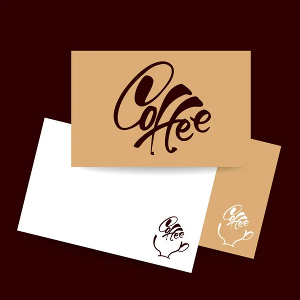 Kahve logo şablonu — Stok Vektör