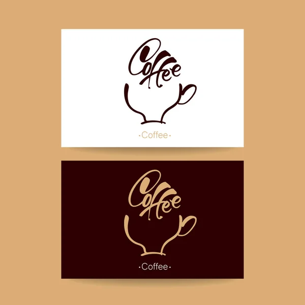 Coffee logo template — Stock Vector