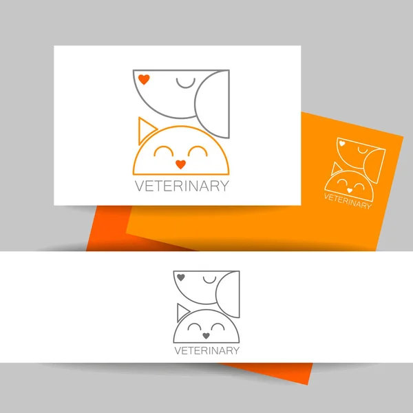 Plantilla clínica veterinaria — Vector de stock