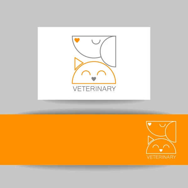 Plantilla clínica veterinaria — Vector de stock