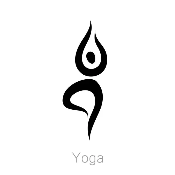 Yoga asana collectie — Stockvector