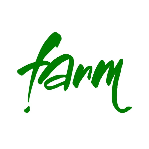 Farm lettering template — Stock Photo, Image