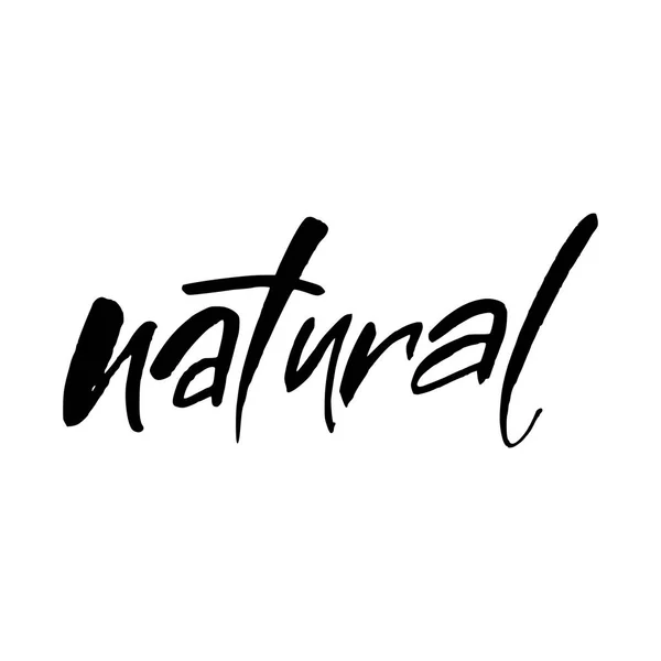 Plantilla de letras naturales — Vector de stock