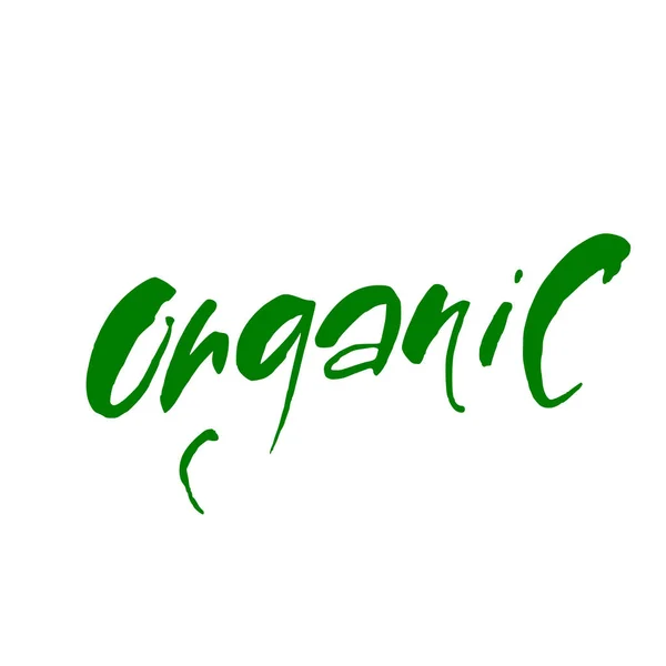 Organiczne napis szablonu — Wektor stockowy