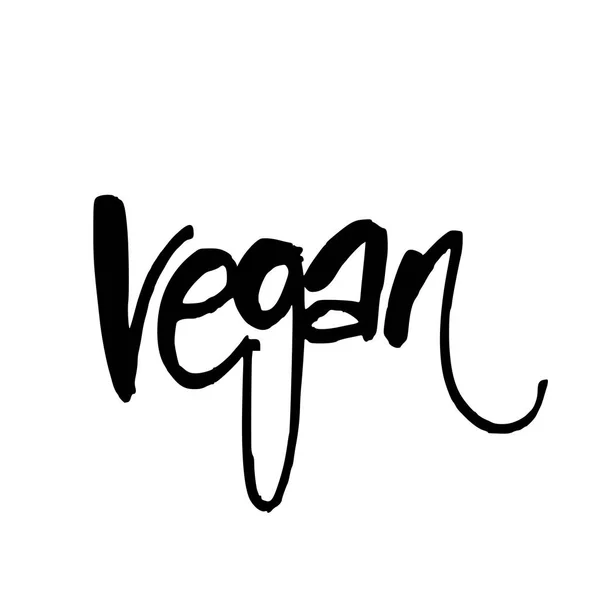 Vegan belettering sjabloon — Stockvector