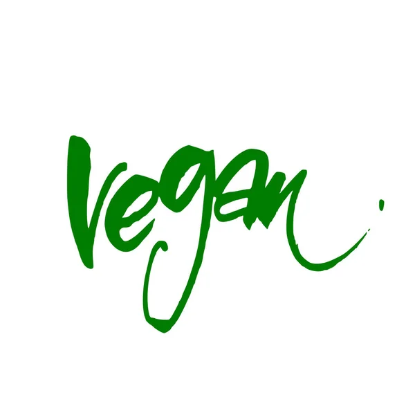 Plantilla de letras veganas — Vector de stock