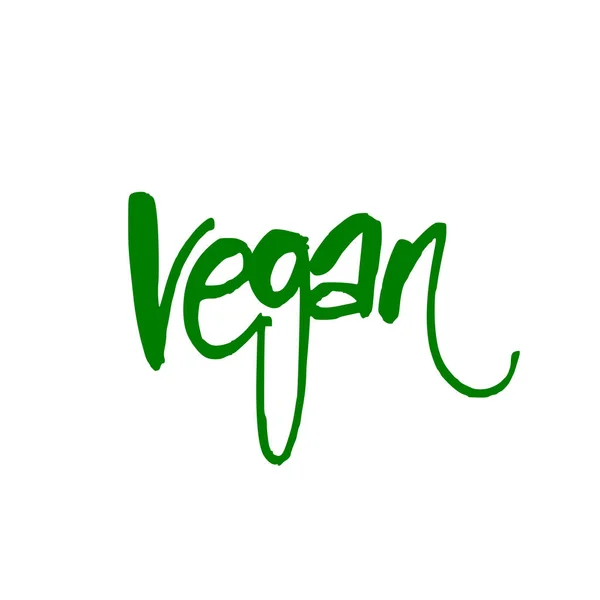 Vegan lettering template — Stock Vector