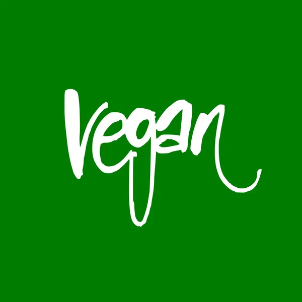 Vegan lettering template — Stock Vector