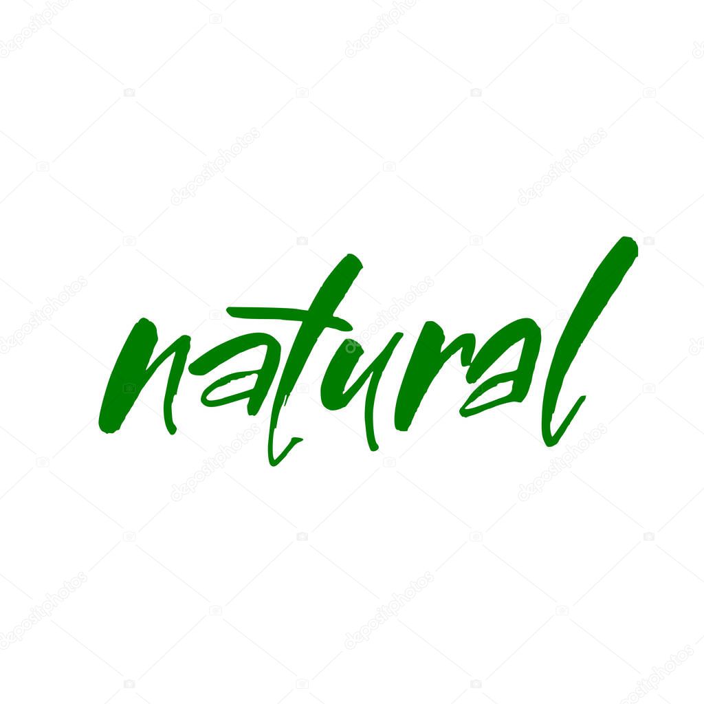 natural lettering template