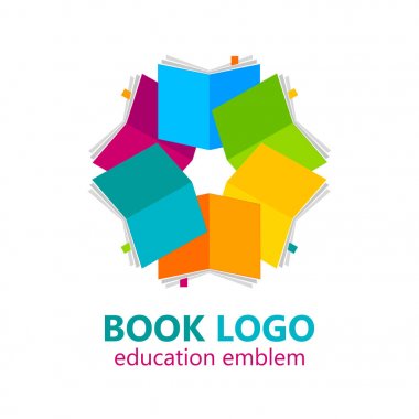 Kitap logo şablonu