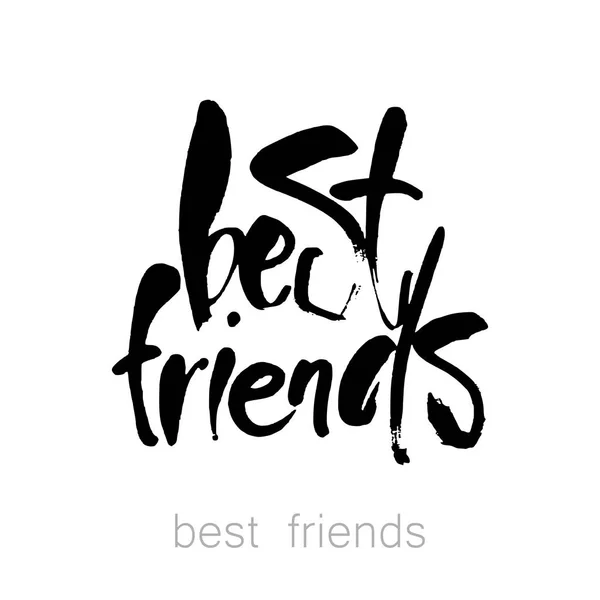 Οι καλύτεροι φίλοι γράμματα — Διανυσματικό Αρχείο