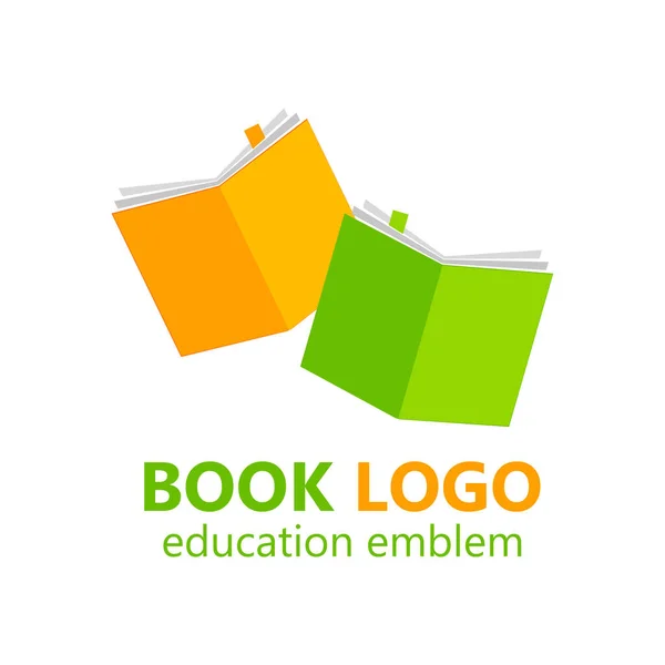 Book logo template — Stock Vector