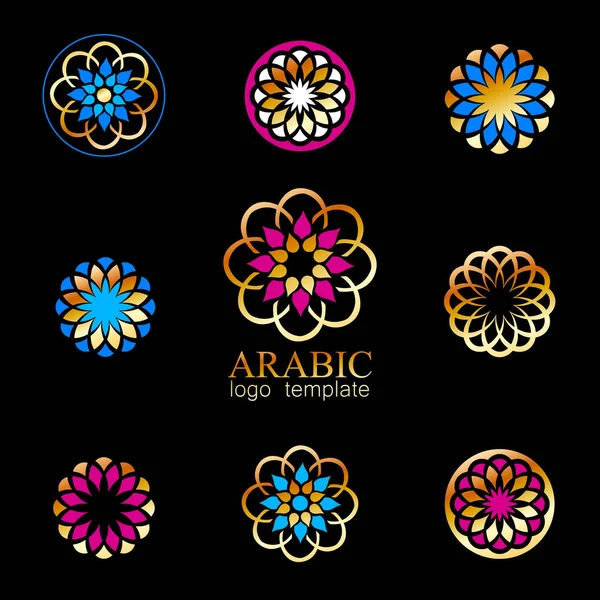 アラビア語のロゴのテンプレート — ストックベクタ