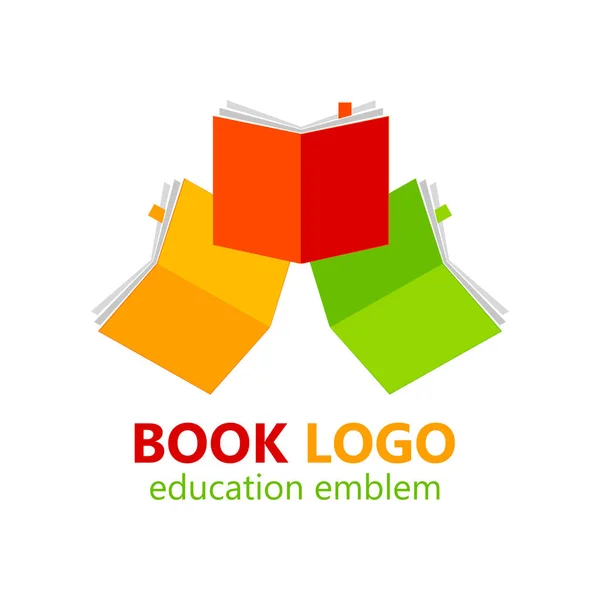 Book logo template — Stock Vector