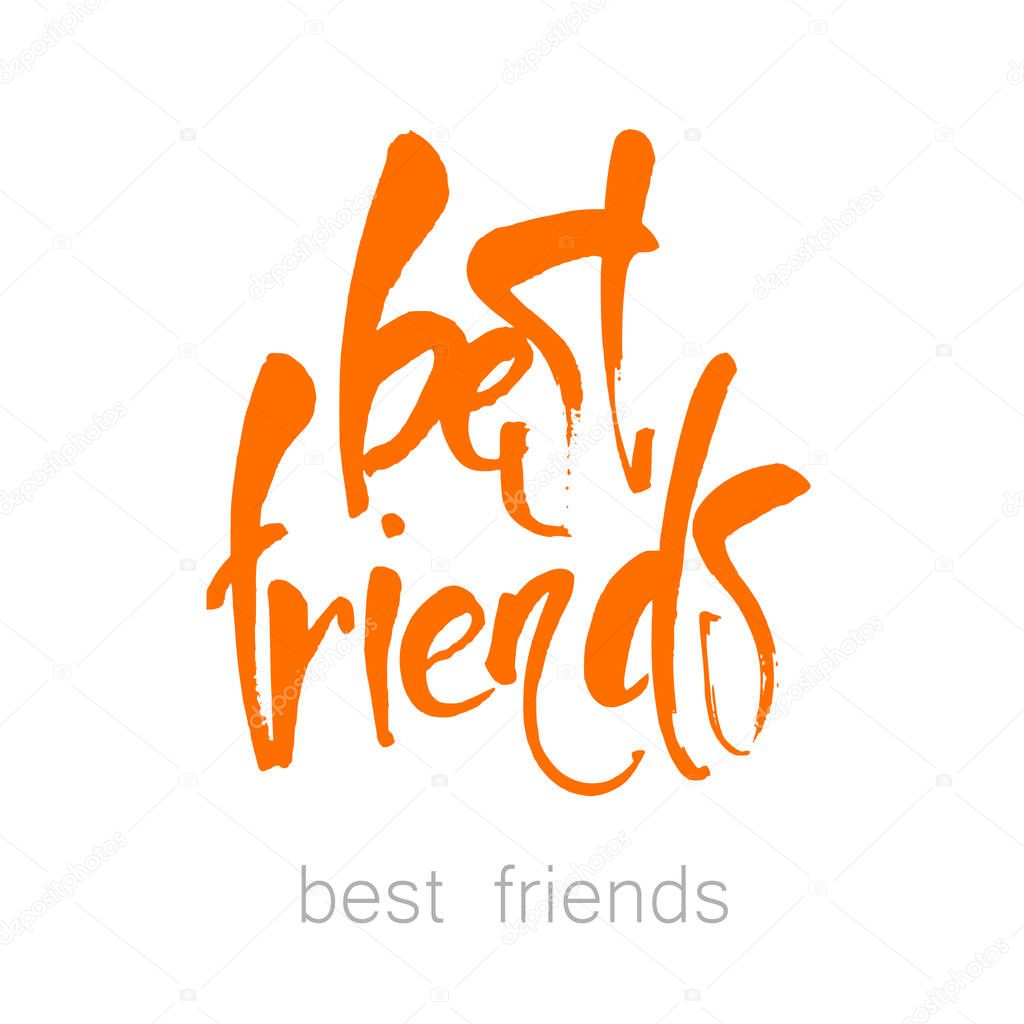 best friends lettering