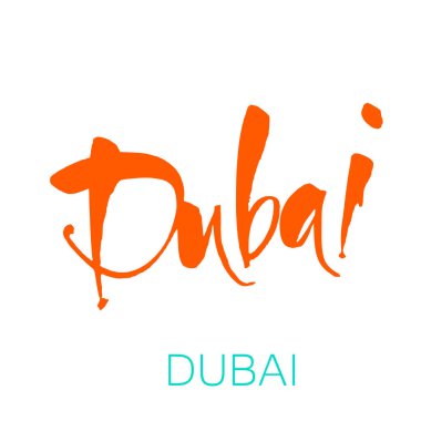 Dubai yazı şablonu