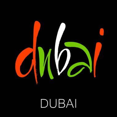 Dubai yazı şablonu