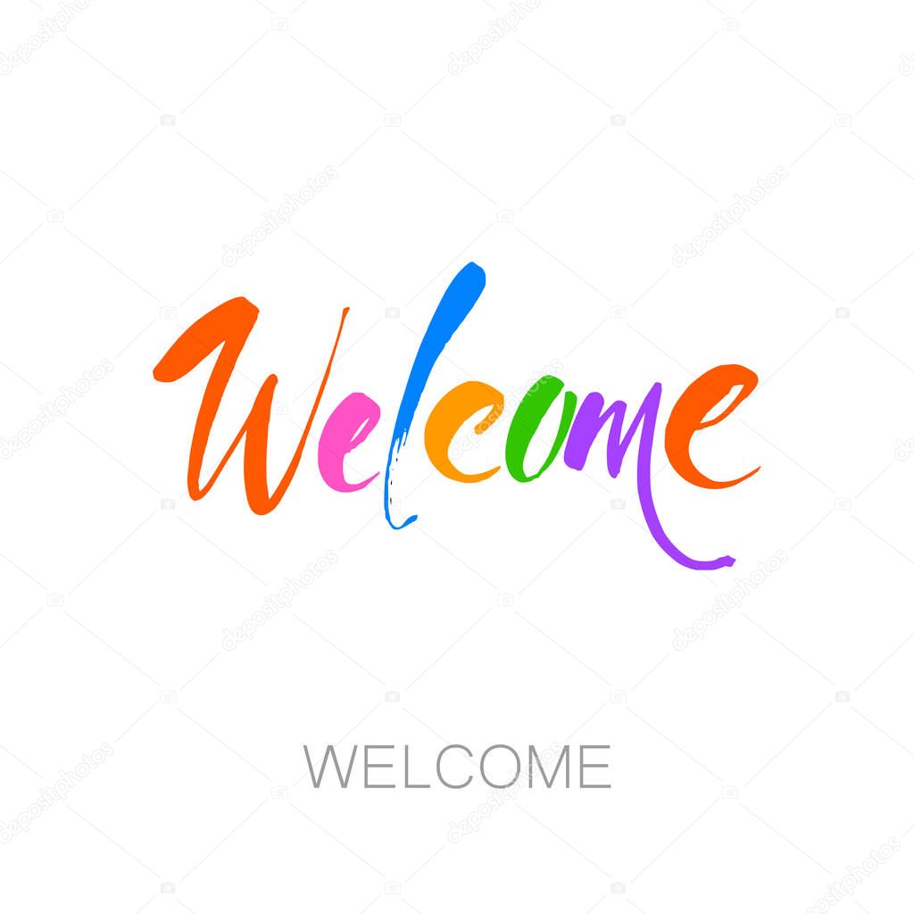 welcome lettering template