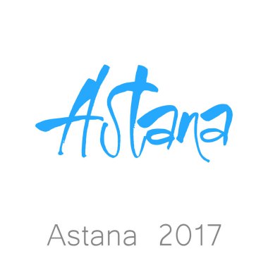 Astana Kazakistan yazı