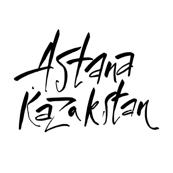Letras astana kazakhstan — Vector de stock