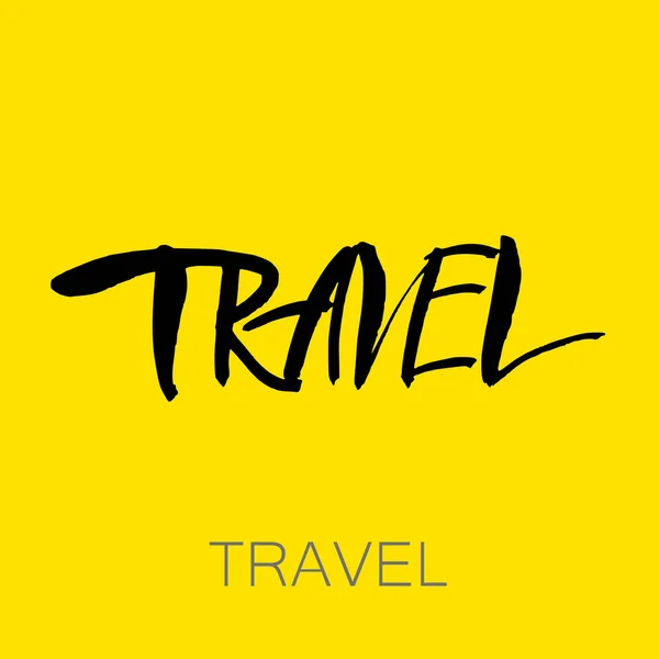 Travel lettering template — Stock Vector