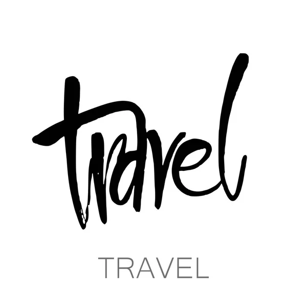 Travel lettering template — Stock Vector