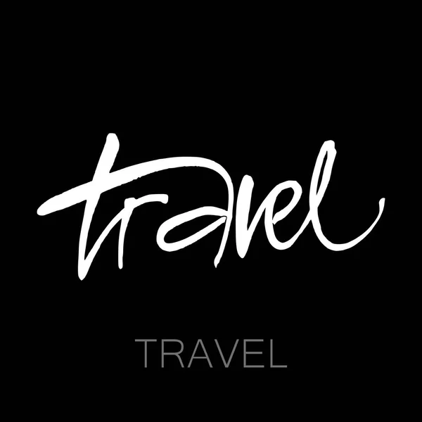 Travel lettering template — Stock Vector